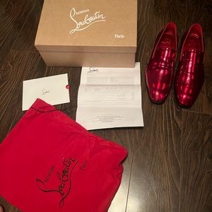BRAND NEW CHRISTIAN LOUBOUTINS ALL RED “DANDELION” LOAFER , NEED GONE ASAP!!!
